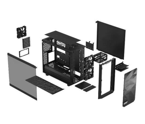 Fractal Design Meshify 2 Lite Black TG Light tint - 1053252 - zdjęcie 8